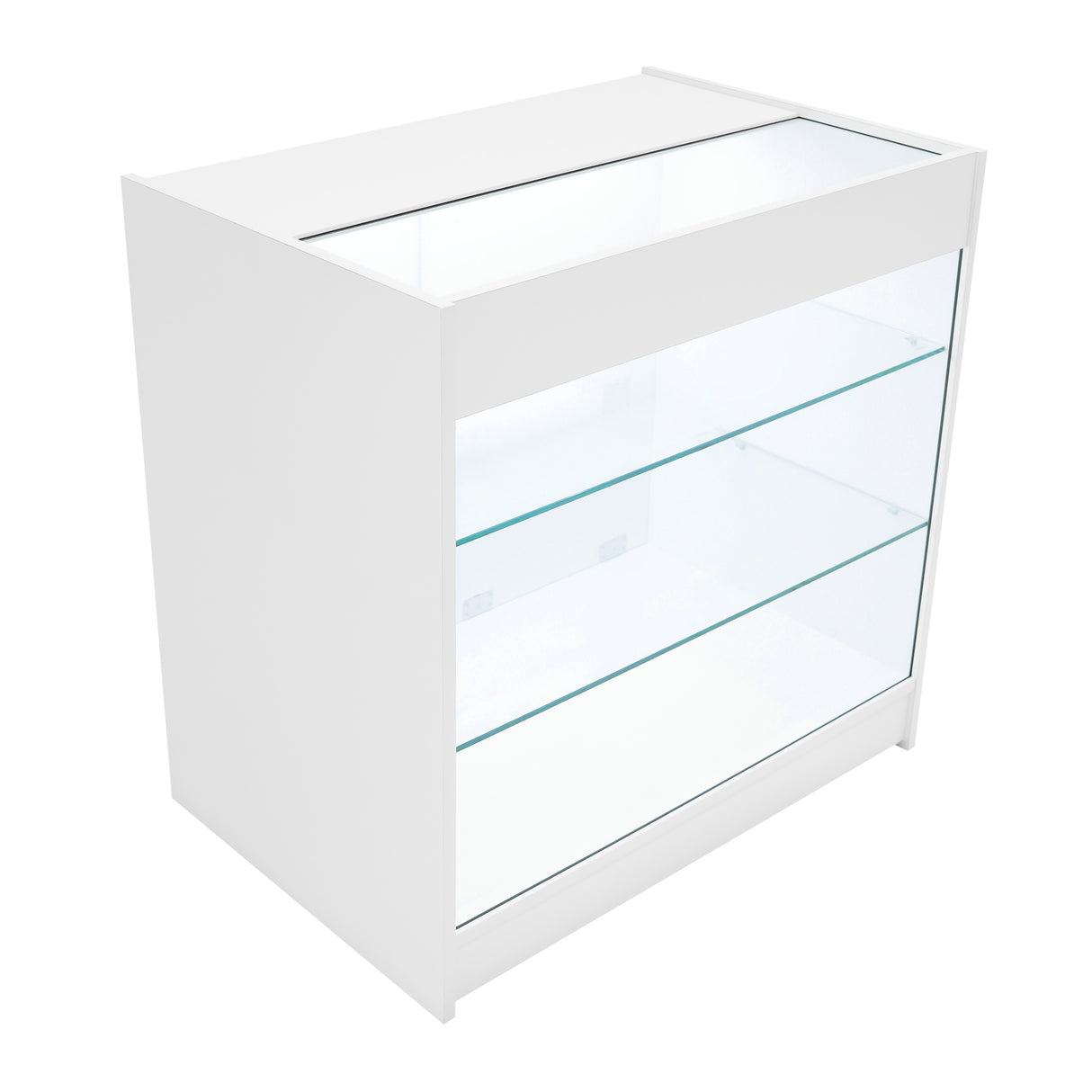 Conjunto de Balcões Comerciais com Luz LED "ASTRO" LM60 + 2xK900 + TB60 – cor Branco