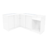 Conjunto de Balcões Comerciais com Luz LED "EUROPA" LM60 + B900 + C900 + TB60 – cor Branco