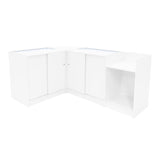Conjunto de Balcões Comerciais com Luz LED "THEIA" LM60 + K900 + C900 + TB60 – Branco