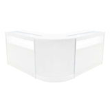 Conjunto de Balcões Comerciais com Luz LED "IRIS" CM60+ 2x B1200 – cor Branco