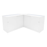 Conjunto de Balcões Comerciais com Luz LED "IRIS" CM60+ 2x B1200 – cor Branco