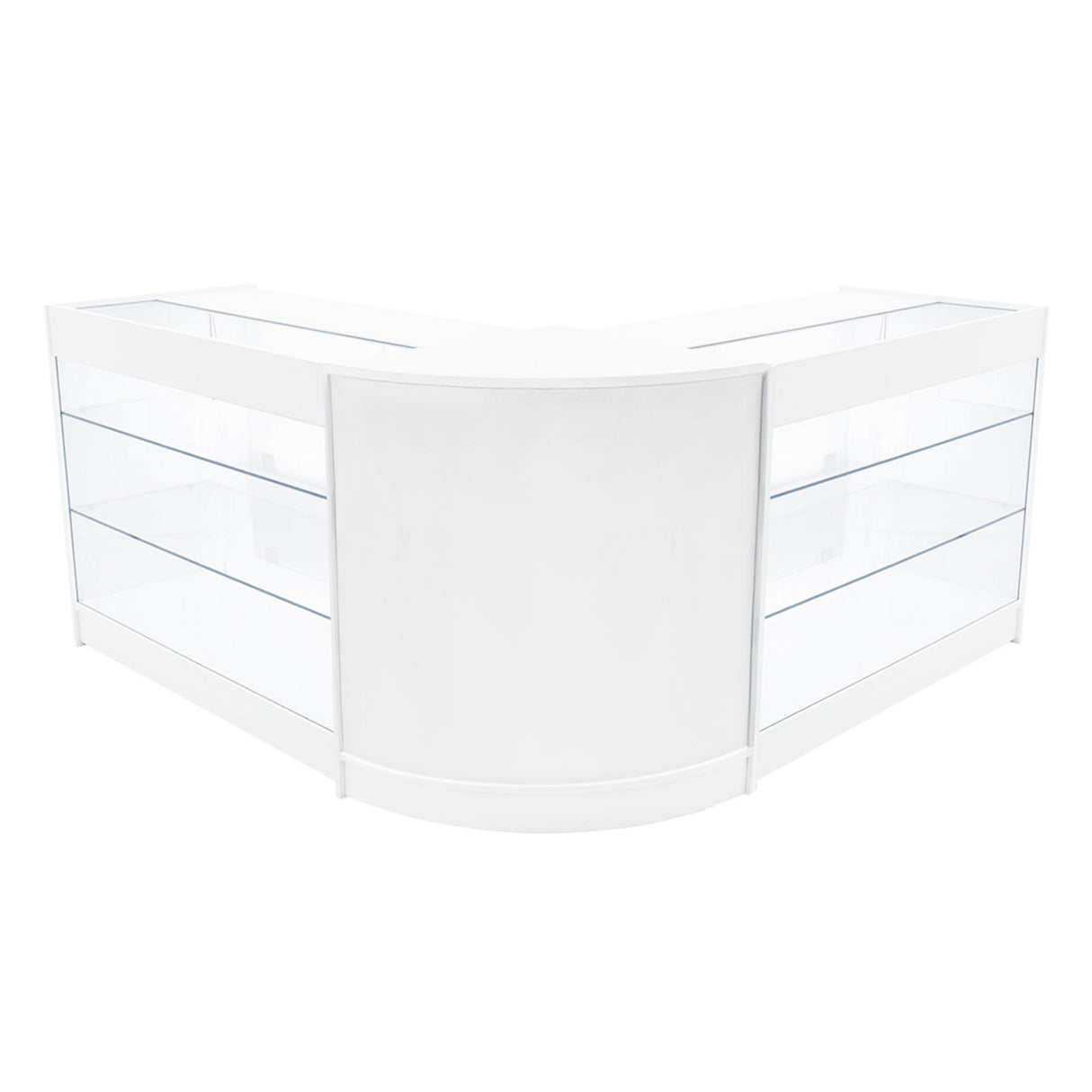 Conjunto de Balcões Comerciais com Luz LED "HELIOS" CM60+ 2x K1200 – cor Branco