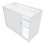 Conjunto de Balcões Comerciais com Luz LED "HELIOS" CM60+ 2x K1200 – cor Branco
