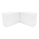 Conjunto de Balcões Comerciais com Luz LED "ADONIS" CM60 + B1200 + C1200 – cor Branco