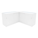 Conjunto de Balcões Comerciais com Luz LED "HERA"  CM60 + K1200 + C1200 – cor Branco