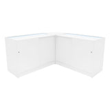 Conjunto de Balcões Comerciais com Luz LED  "TRITON" CM60 + K1200 + B1200 – cor Branco