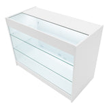 Conjunto de Balcões Comerciais com Luz LED "HERA"  CM60 + K1200 + C1200 – cor Branco