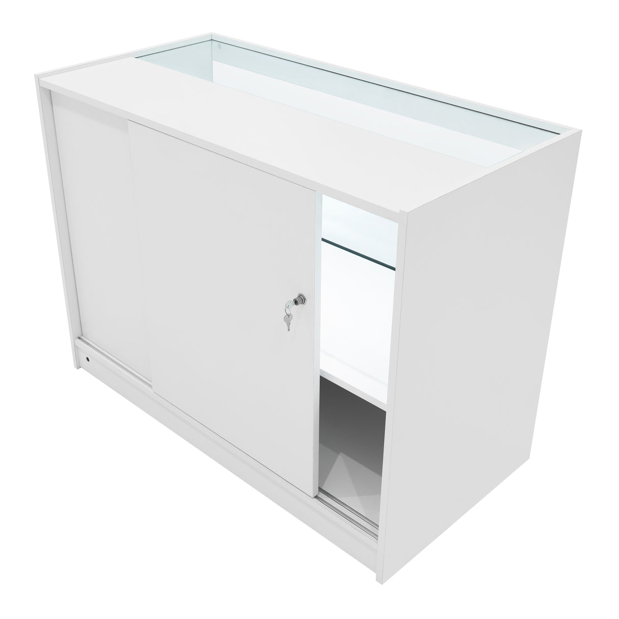 Conjunto de Balcões Comerciais com Luz LED "ANDROMEDA" LM60+ 2x C1200 – cor Branco