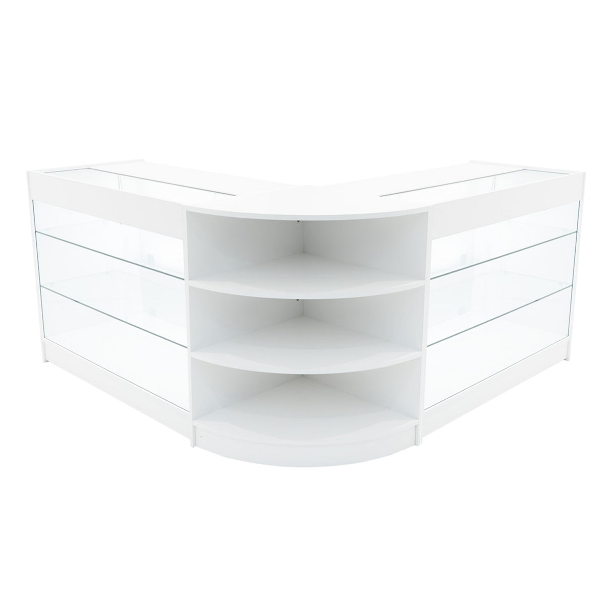 Conjunto de Balcões Comerciais com Luz LED "APOLLO" LM60+ 2x K1200 – cor Branco