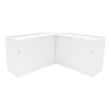 Conjunto de Balcões Comerciais com Luz LED "HARMONIA" LM60 + B1200 + C1200 – cor Branco