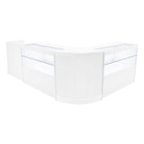 Conjunto de Balcões Comerciais com Luz LED "PHOENIX" CM60 + 2xC1200 + TB60 – cor Branco