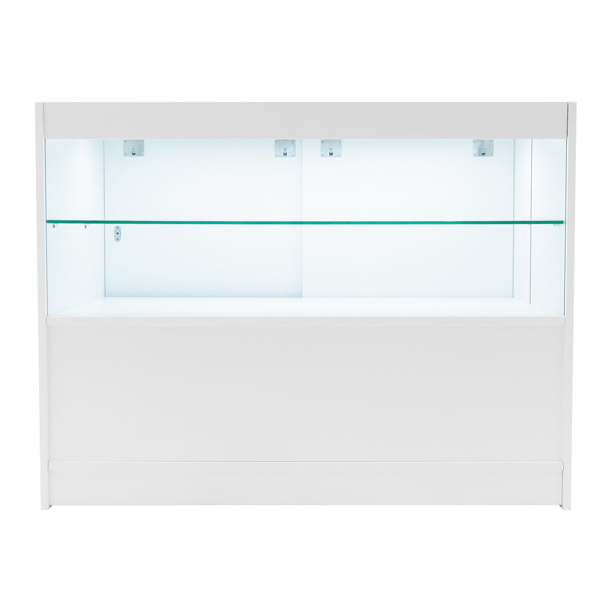 Conjunto de Balcões Comerciais com Luz LED "PHOENIX" CM60 + 2xC1200 + TB60 – cor Branco