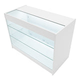 Conjunto de Balcões Comerciais com Luz LED "ARIES" CM60 + 2xK1200 + TB60 – cor Branco