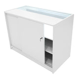 Conjunto de Balcões Comerciais com Luz LED "SAGITTARIUS " LM60 + 2xB1200 + TB60 – cor Branco