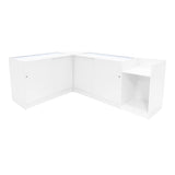 Conjunto de Balcões Comerciais com Luz LED "ASTRO" LM60 + 2xK1200 + TB60 – cor Branco