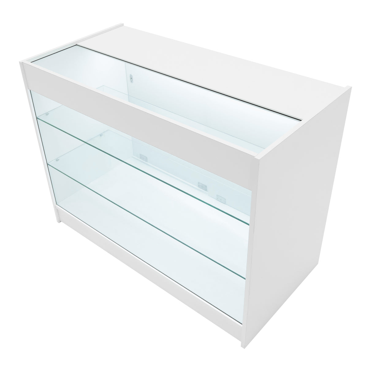 Conjunto de Balcões Comerciais com Luz LED "ASTRO" LM60 + 2xK1200 + TB60 – cor Branco
