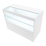 Conjunto de Balcões Comerciais com Luz LED "THEIA" LM60 + K1200 + C1200 + TB60 – cor Branco