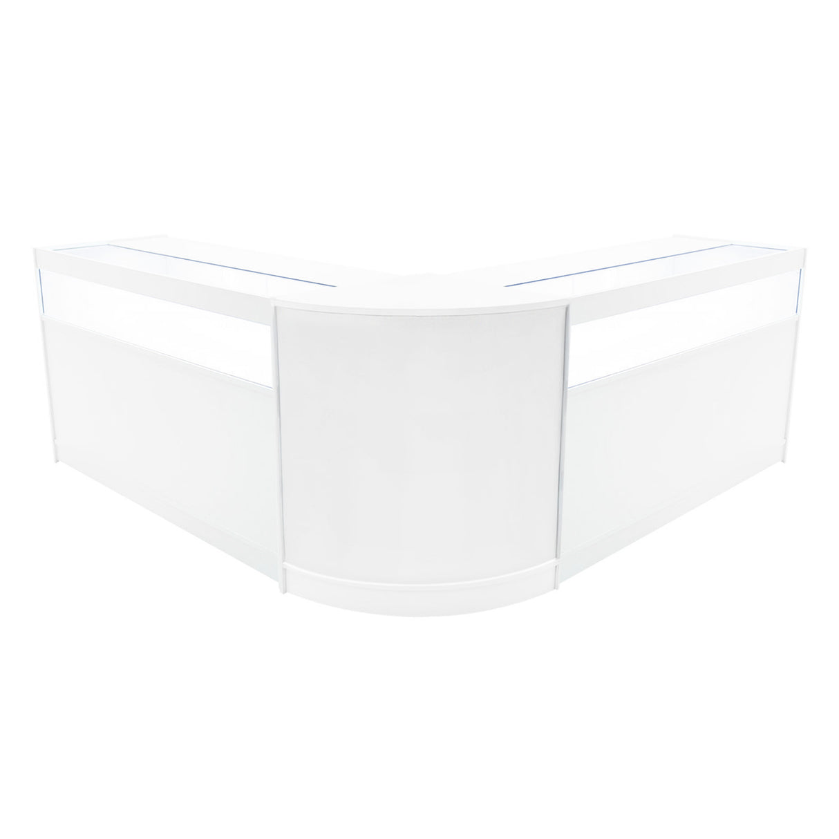 Conjunto de Balcões Comerciais com Luz LED "IRIS" CM60+ 2x B1500 – cor Branco
