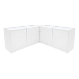 Conjunto de Balcões Comerciais com Luz LED "IRIS" CM60+ 2x B1500 – cor Branco