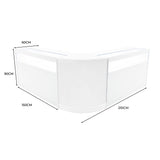 Conjunto de Balcões Comerciais com Luz LED "IRIS" CM60+ 2x B1500 – cor Branco
