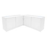 Conjunto de Balcões Comerciais com Luz LED "HERA" CM60 + K1500 + C1500 – cor Branco