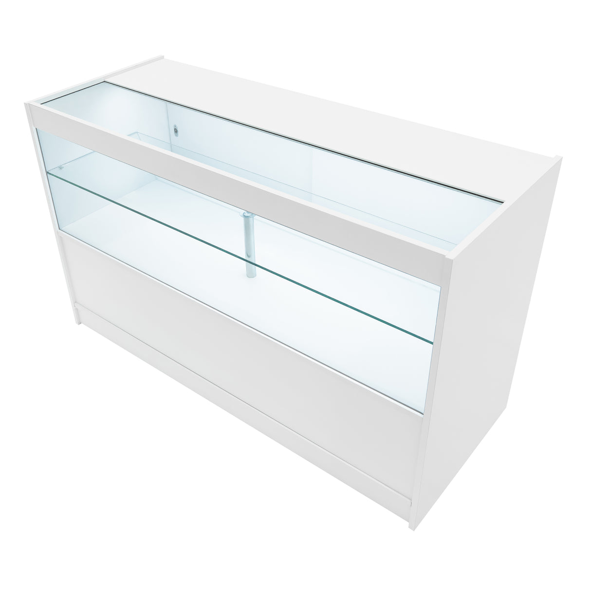 Conjunto de Balcões Comerciais com Luz LED "HERA" CM60 + K1500 + C1500 – cor Branco