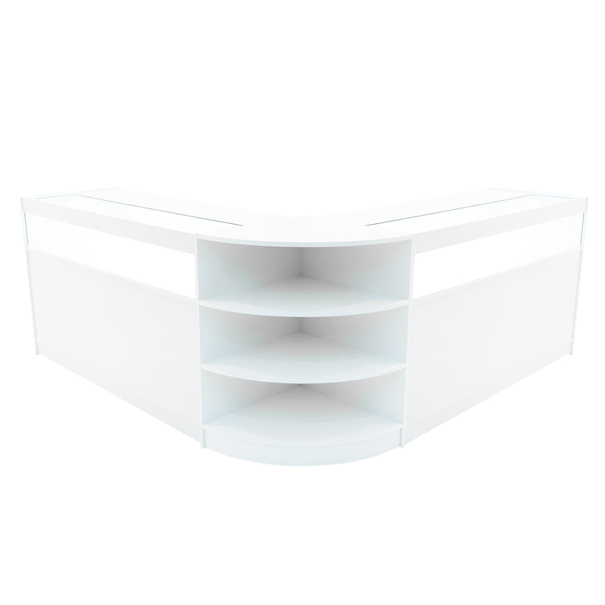 Conjunto de Balcões Comerciais com Luz LED "THESEUS" LM60+ 2x B1500 – cor Branco