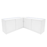 Conjunto de Balcões Comerciais com Luz LED "THESEUS" LM60+ 2x B1500 – cor Branco