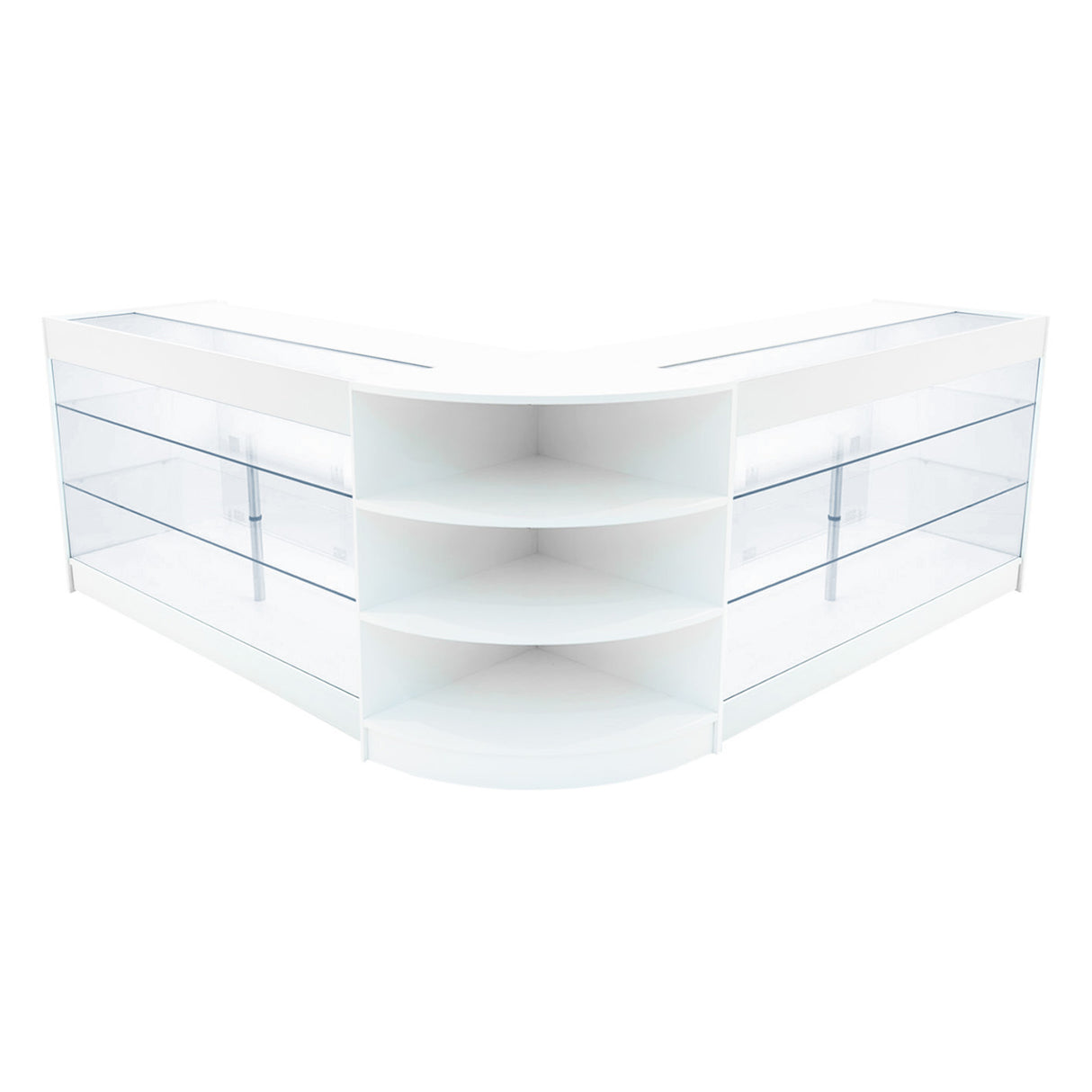 Conjunto de Balcões Comerciais com Luz LED "APOLLO" LM60+ 2x K1500 – cor Branco