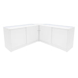 Conjunto de Balcões Comerciais com Luz LED "APOLLO" LM60+ 2x K1500 – cor Branco