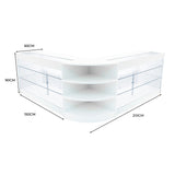 Conjunto de Balcões Comerciais com Luz LED "APOLLO" LM60+ 2x K1500 – cor Branco