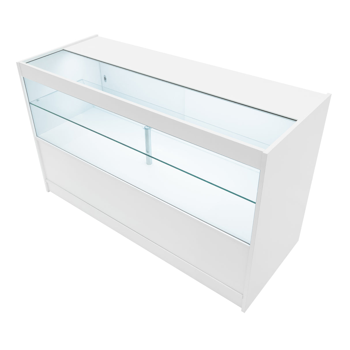 Conjunto de Balcões Comerciais com Luz LED "HARMONIA" LM60 + B1500 + C1500 – cor Branco