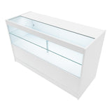 Conjunto de Balcões Comerciais com Luz LED "HARMONIA" LM60 + B1500 + C1500 – cor Branco
