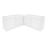 Conjunto de Balcões Comerciais com Luz LED  "DEMETER" LM60 + K1500 + B1500 – cor Branco