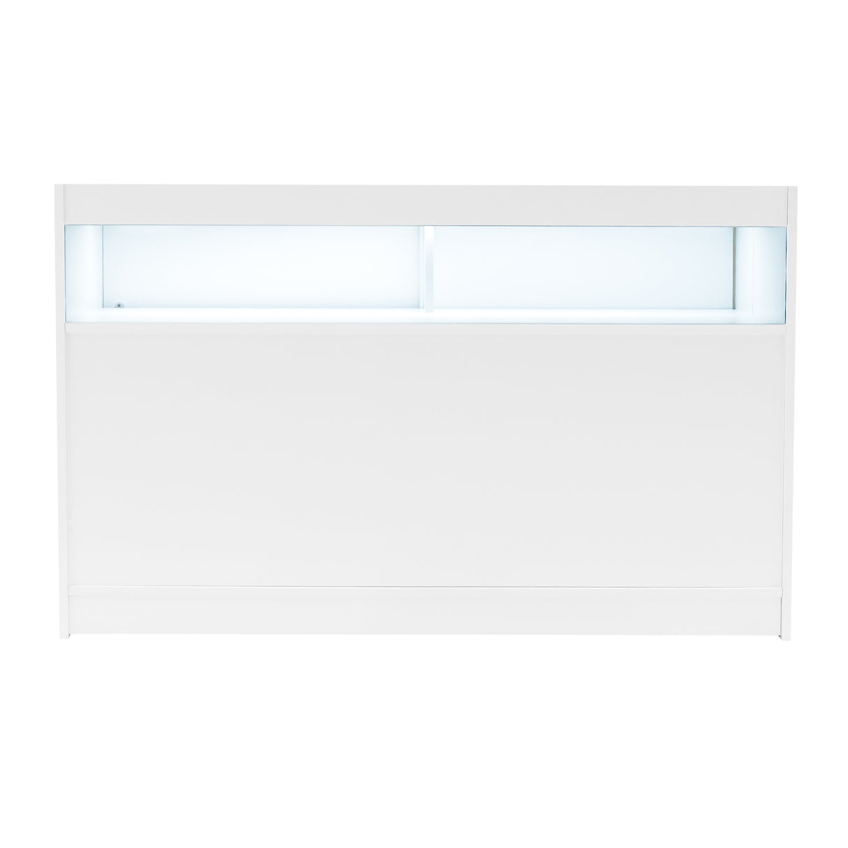 Conjunto de Balcões Comerciais com Luz LED "LUNA" CM60 + 2xB1500 + TB60 – cor Branco
