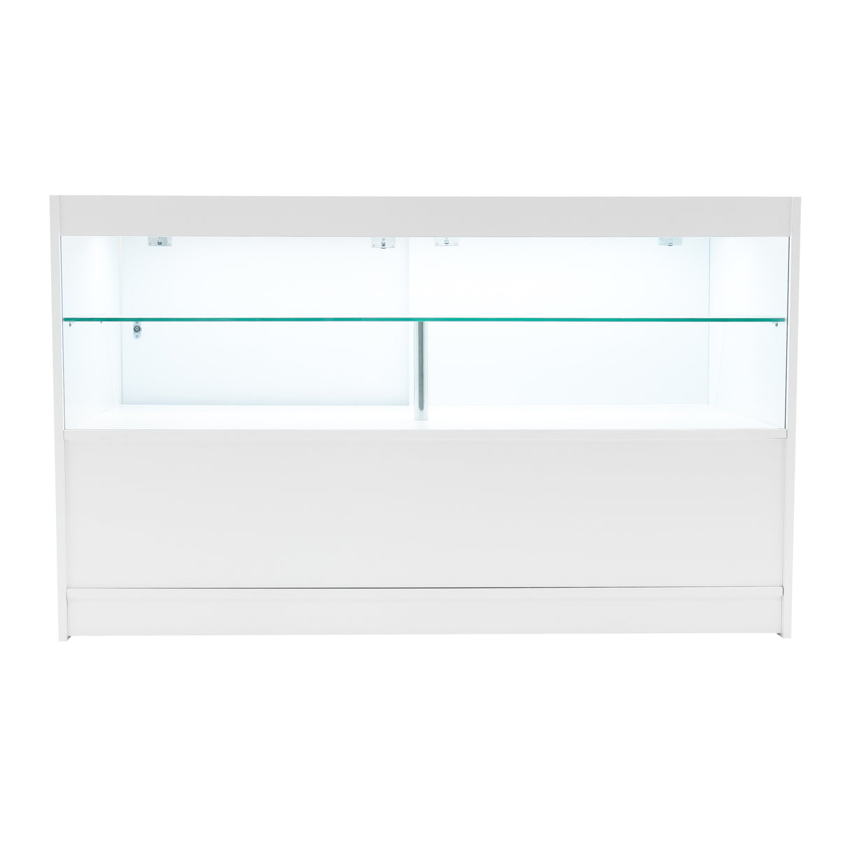Conjunto de Balcões Comerciais com Luz LED "PHOENIX" CM60 + 2xC1500 + TB60 – cor Branco
