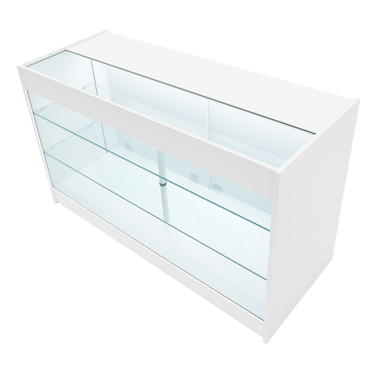 Conjunto de Balcões Comerciais com Luz LED "ARIES" CM60 + 2xK1500 + TB60 – cor Branco