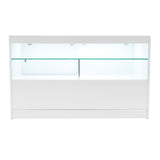 Conjunto de Balcões Comerciais com Luz LED "ECLIPSE" LM60 + 2xC1500 + TB60 – cor Branco