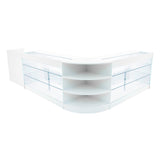 Conjunto de Balcões Comerciais com Luz LED "ASTRO" LM60 + 2xK1500 + TB60 – cor Branco