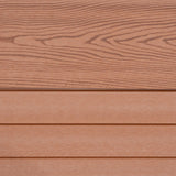 Vedação de Exterior em WPC e Alumínio – 4 Painéis + 5 Postes | Marrom