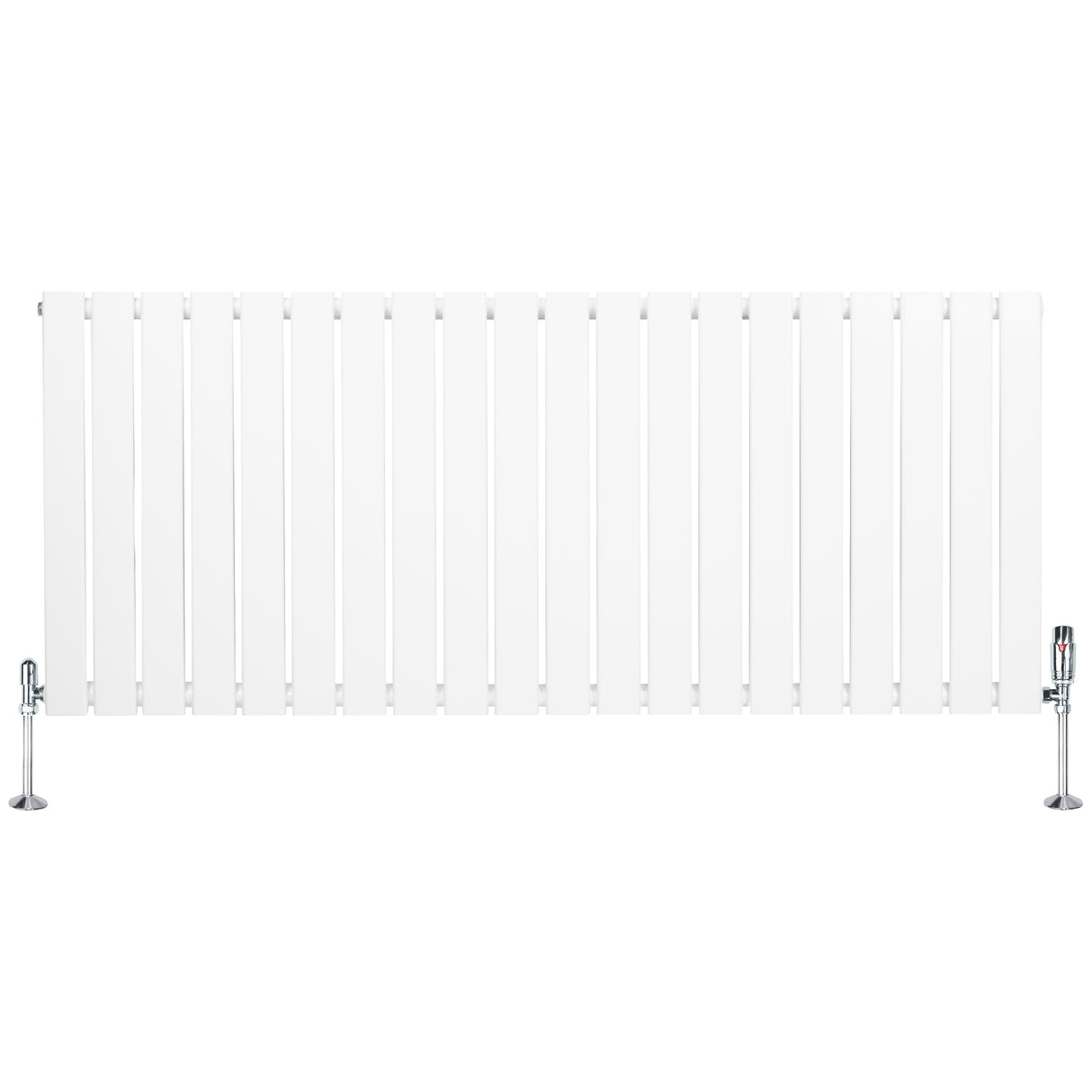 Radiador plano de coluna simples, 600 x 1400 mm, com acabamento branco, design elegante e moderno, ideal para aquecimento eficiente