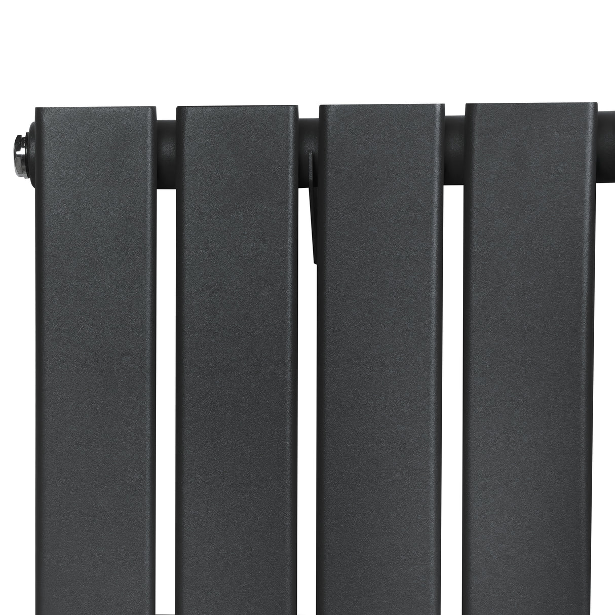 Radiador plano de coluna simples cinzento antracite, com design elegante e acabamento texturizado, medindo 1800 mm x 280 mm