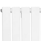 Radiador plano de coluna única em branco, com design liso e moderno, medindo 1800 mm x 560 mm, ideal para aquecimento eficiente