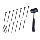 Borda Flexível para Jardim 6 x 1.2 m com Martelo de Borracha – Preta
