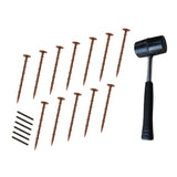 Borda Flexível para Jardim 8 x 1.2 m com Martelo de Borracha – Terracota