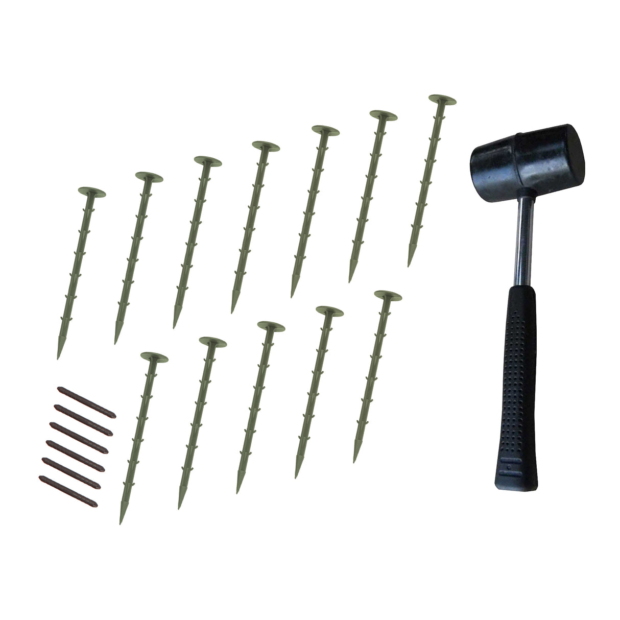 Borda Flexível para Jardim 6 x 1.2 m com Martelo de Borracha – Verde