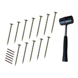 Borda Flexível para Jardim 6 x 1.2 m com Martelo de Borracha – Verde