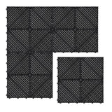 Placas de Polipropileno com Canais de Ventilação (225 un) e Bordas - Preto