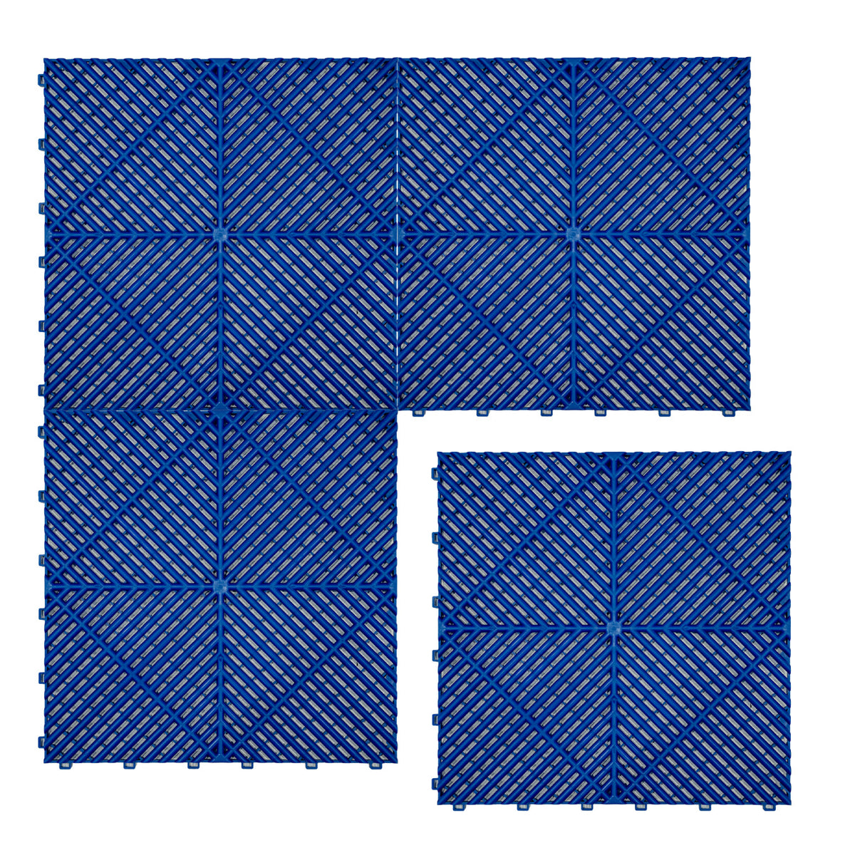 Placas de Polipropileno com Canais de Ventilação (120 un) e Bordas - Azul