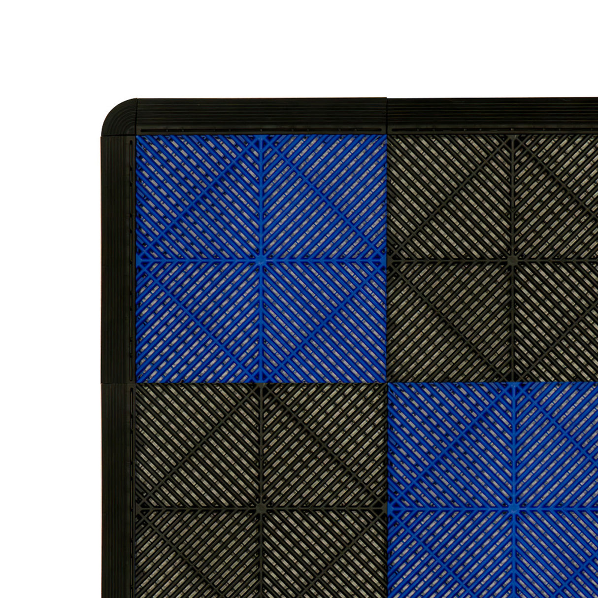 Placas de Polipropileno com Canais de Ventilação (120un) e Bordas - Preto (60un) e Azul (60un)